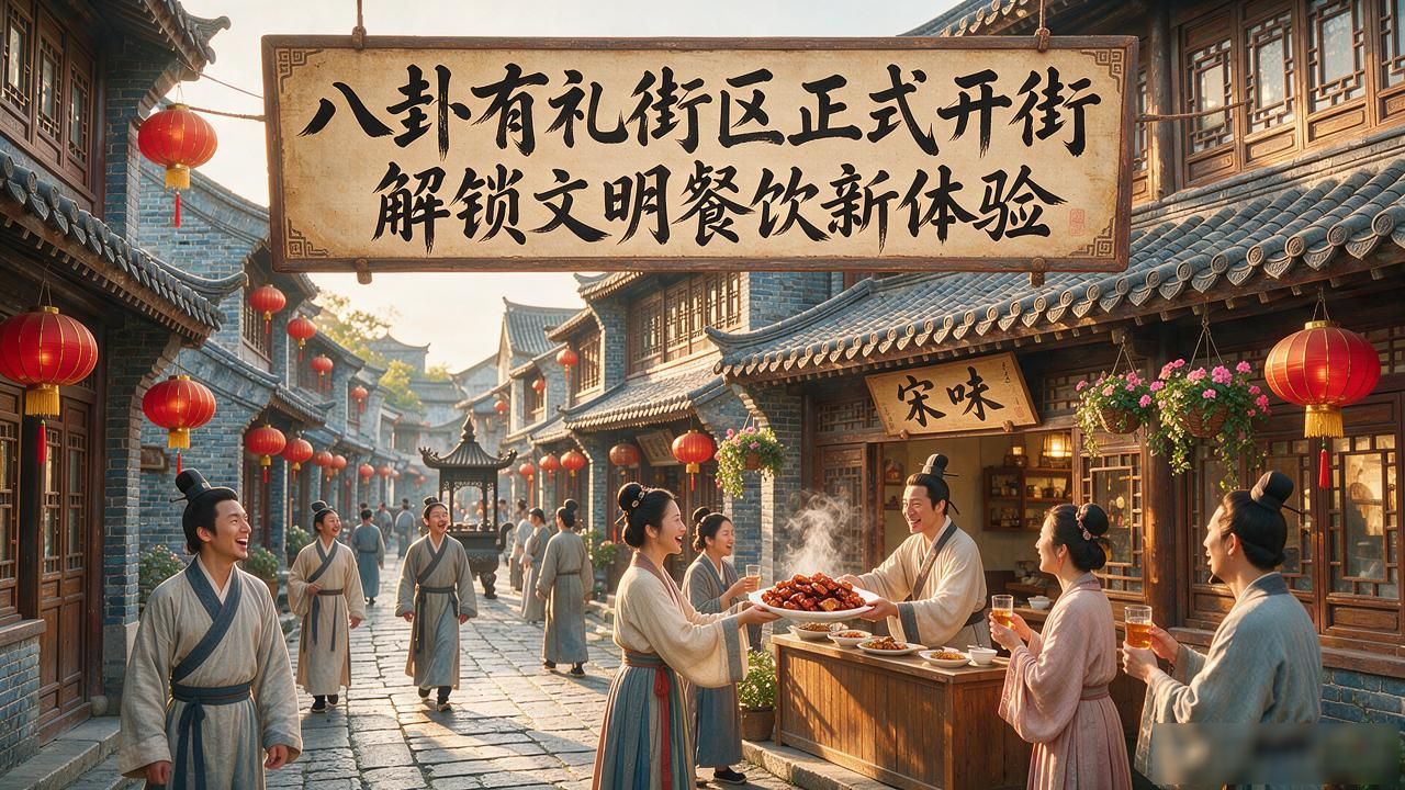 八卦有礼街区正式开街 解锁文明餐饮新体验